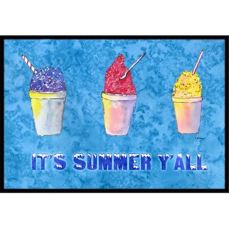 Carolines Treasures Carolines Treasures 8779MAT 18 x 27 in. Snowballs And Snow Cones Indoor Or Outdoor Mat 8779MAT